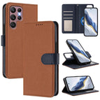 For Samsung Galaxy S22 Ultra 5G / Brown Dark Blue