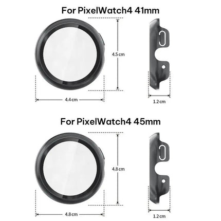 Xdfind Tempered PC Watch Cover for Pixel Watch 41/45mm