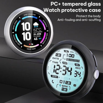 Xdfind Tempered PC Watch Cover for Pixel Watch 41/45mm