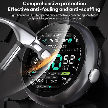 Xdfind Tempered PC Watch Cover for Pixel Watch 41/45mm