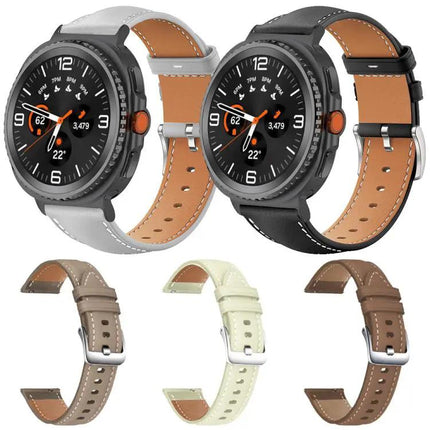 Xdfind 5-Pack Vegan Leather Bands Black Galaxy Watch 9/8