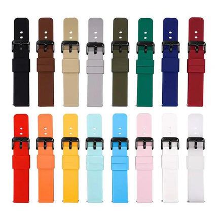 XDfind Silicone Watch Band 10mm 12mm Black Pin Buckle