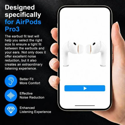 XDcase Silicone Earbud Tips 3 Pairs S/M/L White Orange
