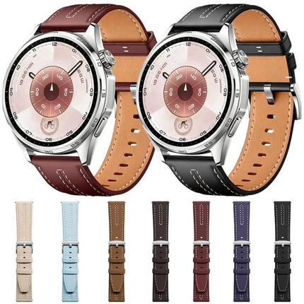 Vegan Leather Watch Band Cowhide Texture 18 20 22mm