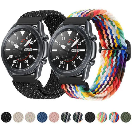 Xdfind Nylon Braided Watch Band Sliding Buckle 20mm, 22mm