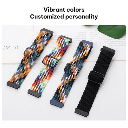 Xdfind Nylon Braided Watch Band Sliding Buckle 20mm, 22mm