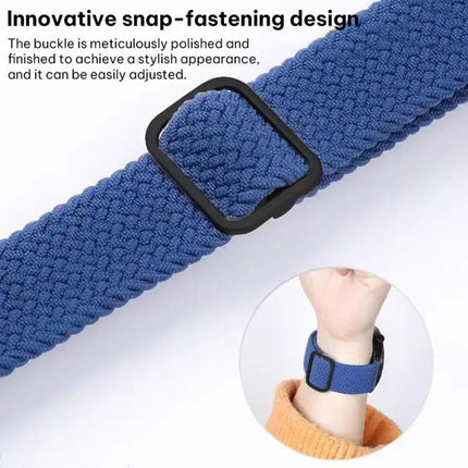 Xdfind Nylon Braided Watch Band Sliding Buckle 20mm, 22mm
