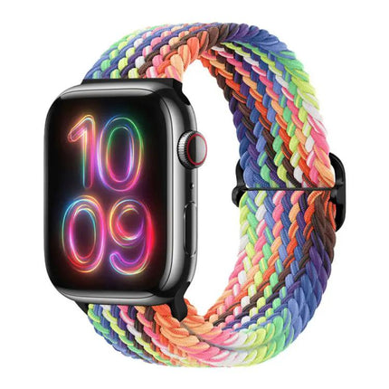 Nylon Braided Sliding Buckle Watch Band for Apple Watch | Syndmart