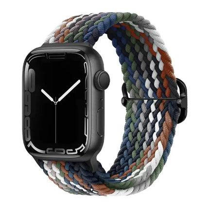 Nylon Braided Sliding Buckle Watch Band for Apple Watch | Syndmart