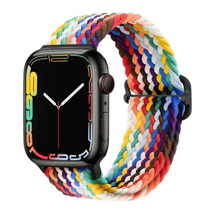 Nylon Braided Sliding Buckle Watch Band for Apple Watch | Syndmart
