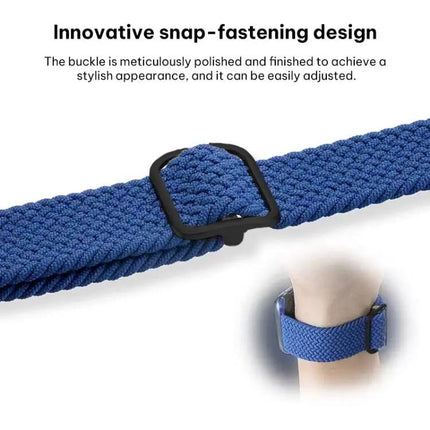 Nylon Braided Sliding Buckle Watch Band for Apple Watch | Syndmart