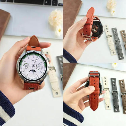 XDFind Vegan Leather Watch Band Palm Texture 20mm 22mm