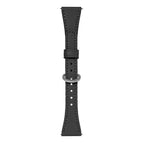18mm / Black+Silver Buckle