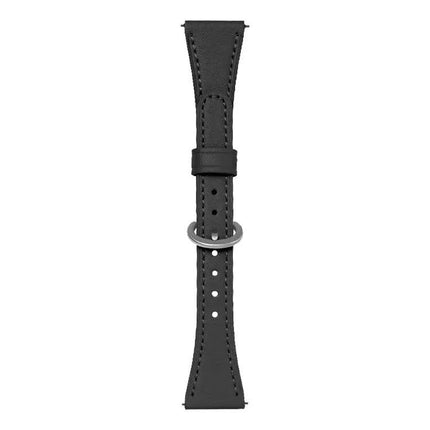XDFind Vegan Leather Watch Band 18mm 20mm Flat-Head