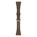 18mm / Dark Brown+Gold Buckle