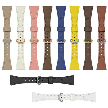 XDFind Vegan Leather Watch Band 18mm 20mm Flat-Head