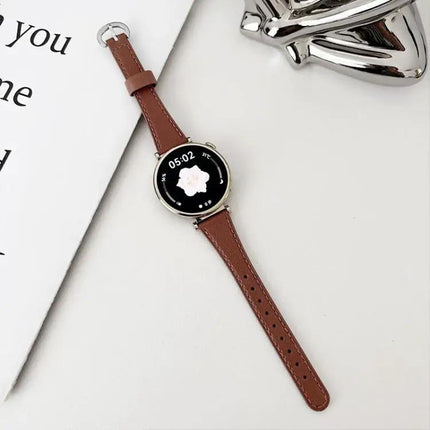 XDFind Vegan Leather Watch Band 18mm 20mm Flat-Head