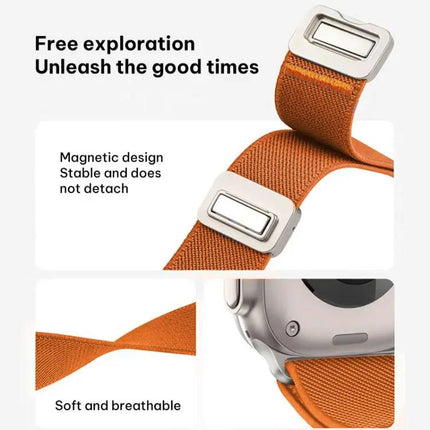 Apple Watch Nylon Magnetic Buckle Band Elastic Adjustable | Syndmart