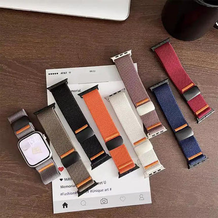 Apple Watch Nylon Magnetic Buckle Band Elastic Adjustable | Syndmart