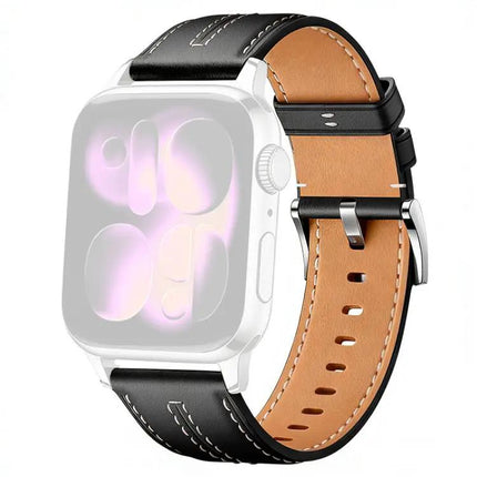 Apple Watch Band Vegan Leather Cowhide Texture Strap | Syndmart