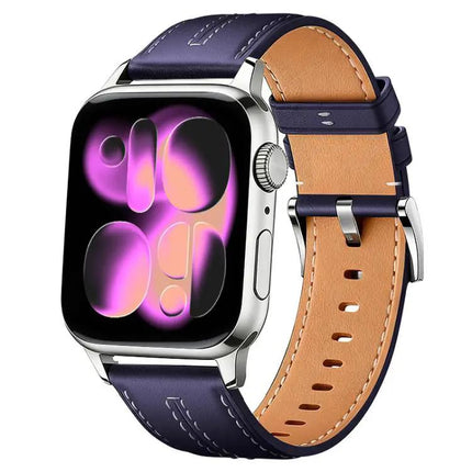 Apple Watch Band Vegan Leather Cowhide Texture Strap | Syndmart