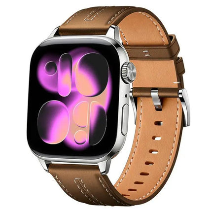 Apple Watch Band Vegan Leather Cowhide Texture Strap | Syndmart