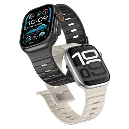 Silicone Magnetic Buckle Apple Watch Adjustable Band 38-49mm | Syndmart