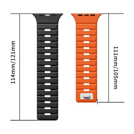 Silicone Magnetic Buckle Apple Watch Adjustable Band 38-49mm | Syndmart