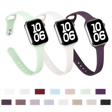 Silicone Replacement Watch Band For Apple Watch 38-49mm | Syndmart