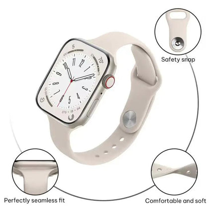 Silicone Replacement Watch Band For Apple Watch 38-49mm | Syndmart