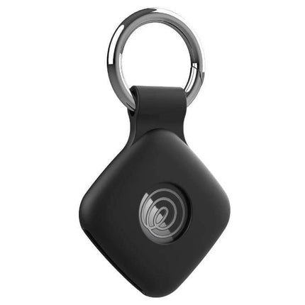xDfind Silicone Protective Cover for Tile Mate with Keyring — black silicone full-coverage case with metal keyring for Tile Mate tracker