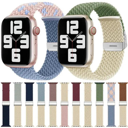 Apple Watch Nylon Braided Band With Buckle Fits 38-49mm | Syndmart