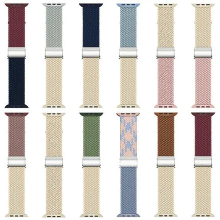 Apple Watch Nylon Braided Band With Buckle Fits 38-49mm | Syndmart