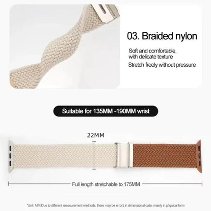 Apple Watch Nylon Braided Band With Buckle Fits 38-49mm | Syndmart