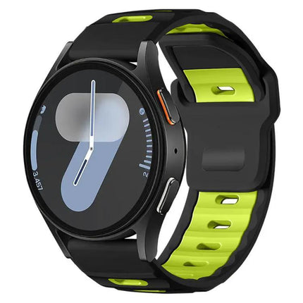 XDfind Silicone Dual Color Flat Head Watch Band 20/22mm