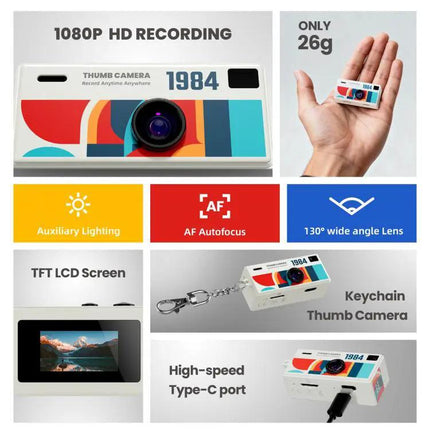 Kids Mini Digital Camera With 0.96 Inch Screen For Everyday Play
