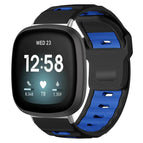 For Fitbit Versa 4 / 3 / Sense2 / 1 / Black+Royal Blue