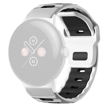 xDfind Silicone Dual-Color Band for Pixel Watch 41/45mm