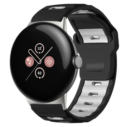 xDfind Silicone Dual-Color Band for Pixel Watch 41/45mm