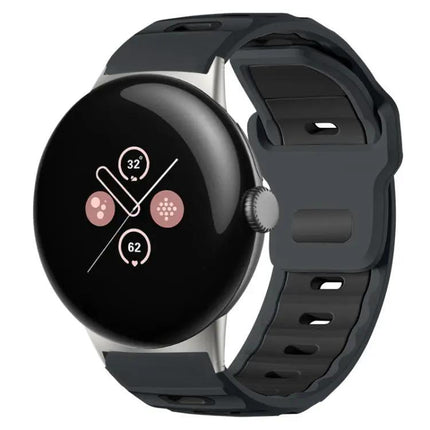 xDfind Silicone Dual-Color Band for Pixel Watch 41/45mm