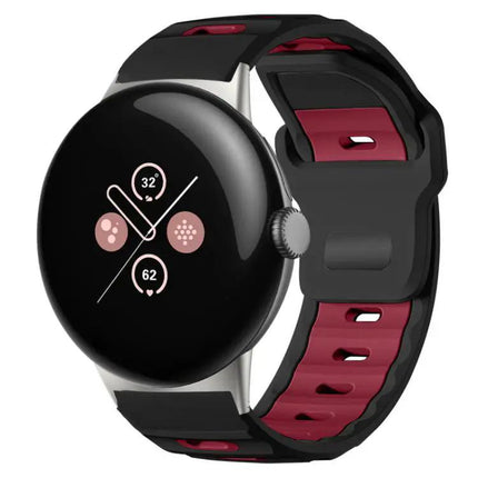 xDfind Silicone Dual-Color Band for Pixel Watch 41/45mm