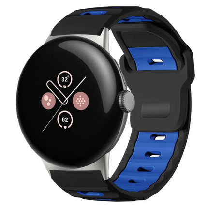 xDfind Silicone Dual-Color Band for Pixel Watch 41/45mm