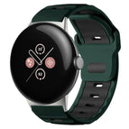 For Google Pixel Watch 5 / 4 / 3 / 2 / 1 41mm / Wilderness Green+Black