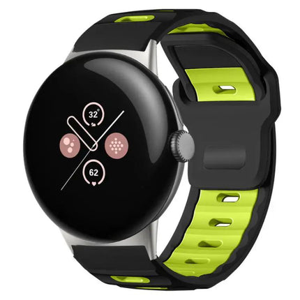xDfind Silicone Dual-Color Band for Pixel Watch 41/45mm