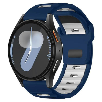 xDfind Dual-Color Silicone Watch Band for Samsung Galaxy
