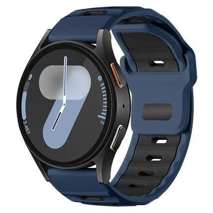 xDfind Dual-Color Silicone Watch Band for Samsung Galaxy
