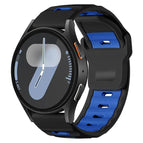 For Samsung Galaxy Watch7 / FE / 6 / 5 / 4 / Black+Royal Blue