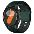 For Samsung Galaxy Watch7 / FE / 6 / 5 / 4 / Wilderness Green+Black
