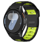 For Samsung Galaxy Watch7 / FE / 6 / 5 / 4 / Black+Fluorescent Green