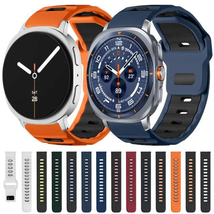 xDfind Dual-Color Silicone Watch Band for Samsung Galaxy